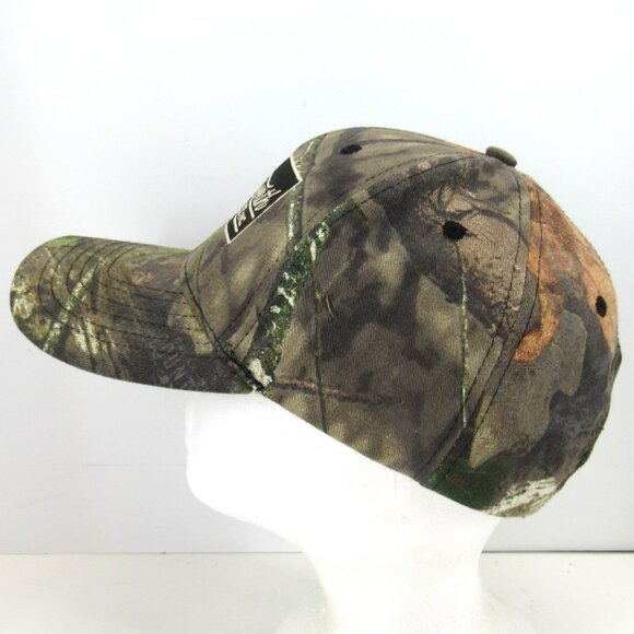 Farnsworth Insurance Inc Patch Embroidered Logo Men's Camo Strap Back Cap Hat - Picture 3 of 8